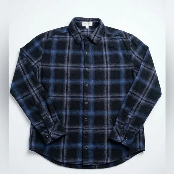 Cloth & Stone Woman’s Flannel Shirt Soft Plaid Button Down SZ MED - Picture 1 of 4